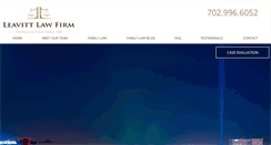 Desktop Screenshot of leavittlawfirm.com