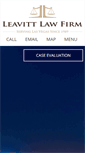 Mobile Screenshot of leavittlawfirm.com