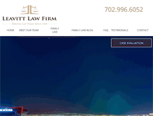 Tablet Screenshot of leavittlawfirm.com